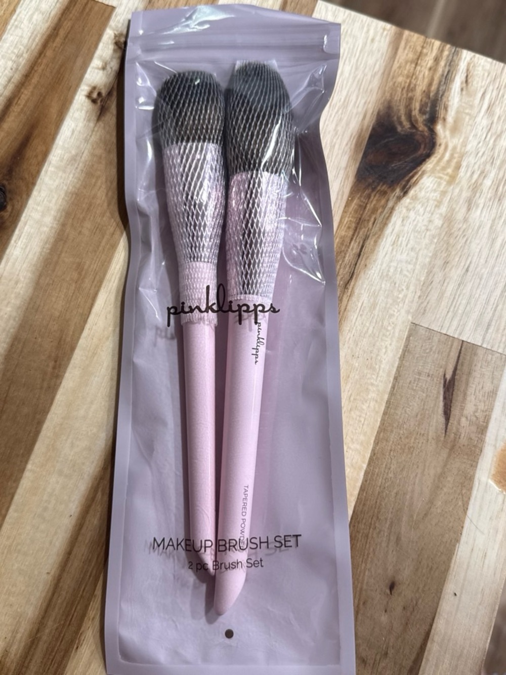 Pinklipps Gentle Pink 2-Piece Makeup Brush Set